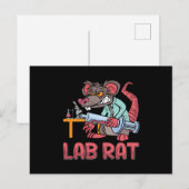 Laboratoriumchemicus voor Lab Tech Lab Rat Briefkaart (Voorkant / Achterkant)