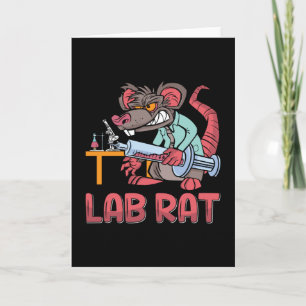 Laboratoriumchemicus voor Lab Tech Lab Rat Kaart