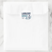 Laboratoriumdiensten Medisch Ronde Sticker (Tas)