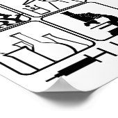 LABORATORIUMDRUK BEAKERS, SPUITEN POSTER (Hoek)