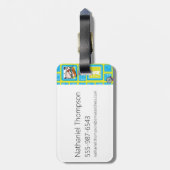 Laboratoriumexperimentatiepatroon van Dexter Bagagelabel (Achterkant verticaal)