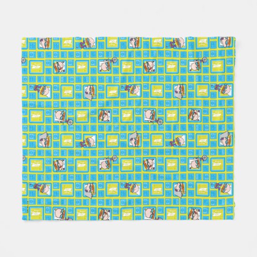 Laboratoriumexperimentatiepatroon van Dexter Fleece Deken (Voorkant (Horizontaal))