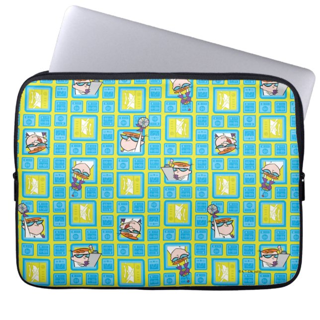 Laboratoriumexperimentatiepatroon van Dexter Laptop Sleeve (Voorkant)