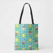 Laboratoriumexperimentatiepatroon van Dexter Tote Bag (Voorkant)