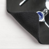 Laboratoriumgaskleppen op de laboratoriumbank muismat (Hoek)