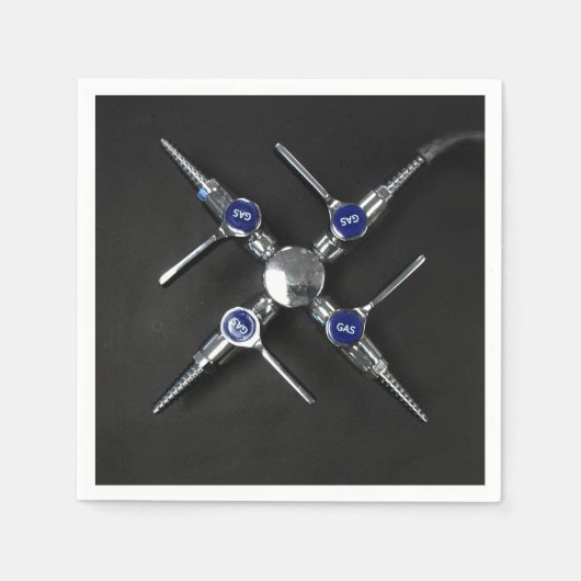 Laboratoriumgaskleppen op de laboratoriumbank servetten (Voorkant)