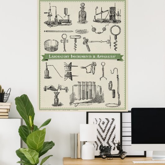 Laboratoriuminstrumenten & -apparatuur 2 poster (Thuiskantoor)