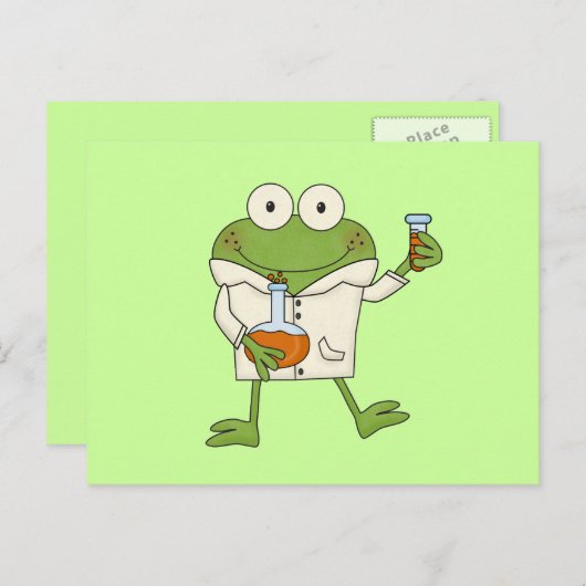 Laboratoriumkikker Briefkaart (Voorkant / Achterkant)