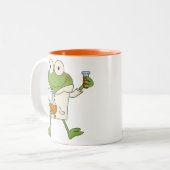 Laboratoriumkikker Tweekleurige Koffiemok (Voorkant links)