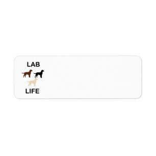 laboratoriumleven alle kleuren silhouettes etiket