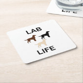 laboratoriumleven alle kleursilhouettes kartonnen onderzetters (Schuin)