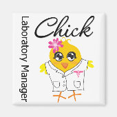 Laboratoriummanager Chick Magneet (Voorkant)