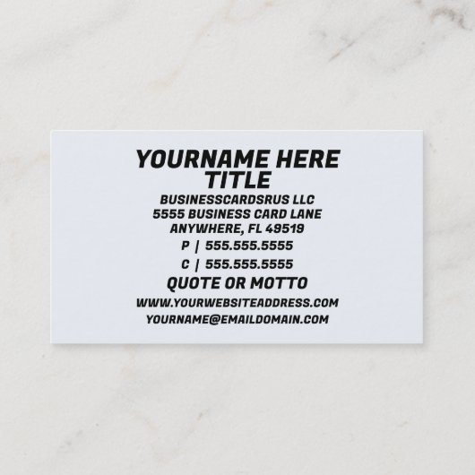 Laboratoriummanager Lab Visitekaartje (Achterkant)