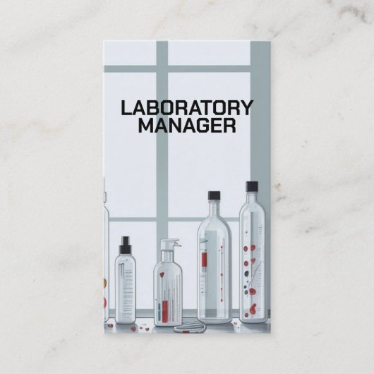 Laboratoriummanager Lab Visitekaartje (Voorkant)