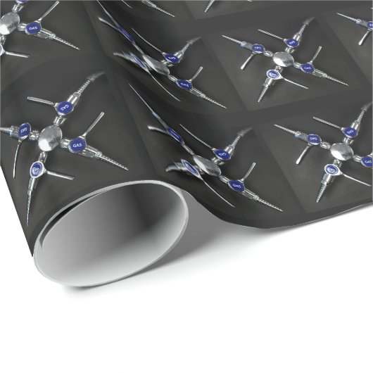 Laboratoriummateriaal, Gaskleppen Cadeaupapier (Rol Hoek)