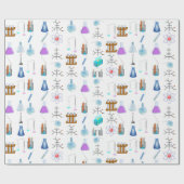 Laboratoriummateriaalchemie Cadeaupapier (Vlak)