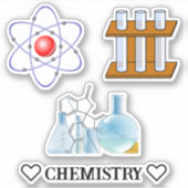 Laboratoriummateriaalchemie Sticker (Voorkant)