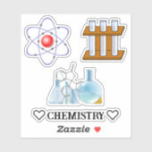 Laboratoriummateriaalchemie Sticker (Vel)