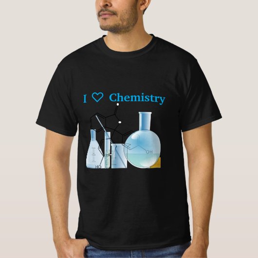 Laboratoriummateriaalchemie T-shirt (Voorkant)