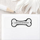 Laboratoriumnaam op bot etiket (Insitu)