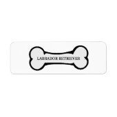 Laboratoriumnaam op bot etiket (Voorkant)