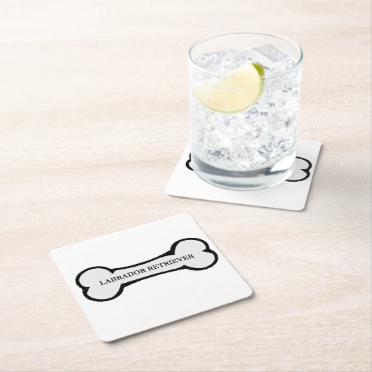 Laboratoriumnaam op bot kartonnen onderzetters (Insitu)