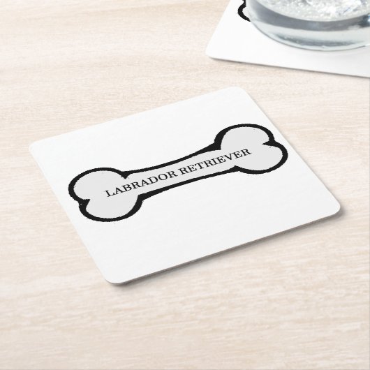 Laboratoriumnaam op bot kartonnen onderzetters (Schuin)