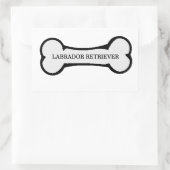 Laboratoriumnaam op bot rechthoekige sticker (Tas)
