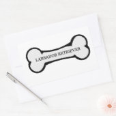 Laboratoriumnaam op bot rechthoekige sticker (Envelop)