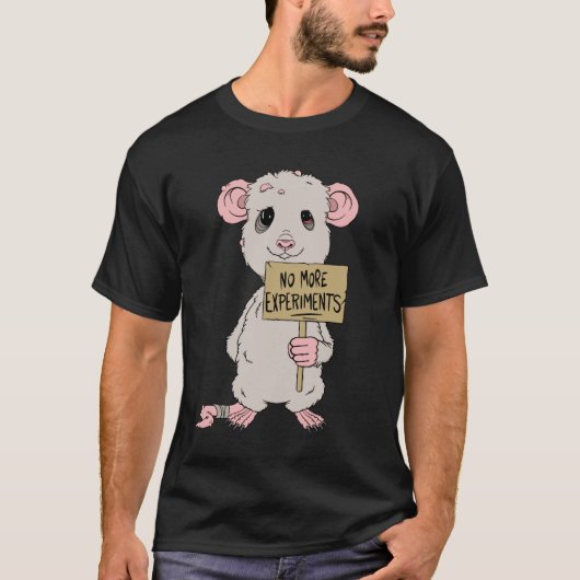 Laboratoriumrat Lab ratten experimenteren met dier T-shirt (Voorkant)