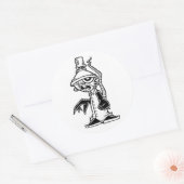 laboratoriumrat ronde sticker (Envelop)