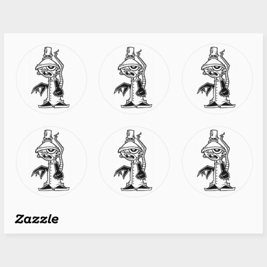 laboratoriumrat ronde sticker (Vel)