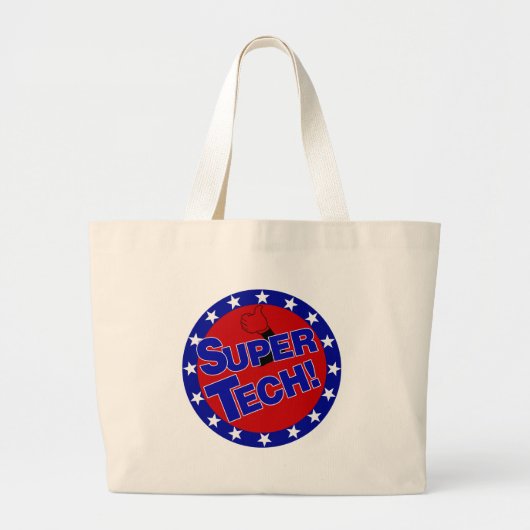 LABORATORIUMTECH! GROTE TOTE BAG (Voorkant)