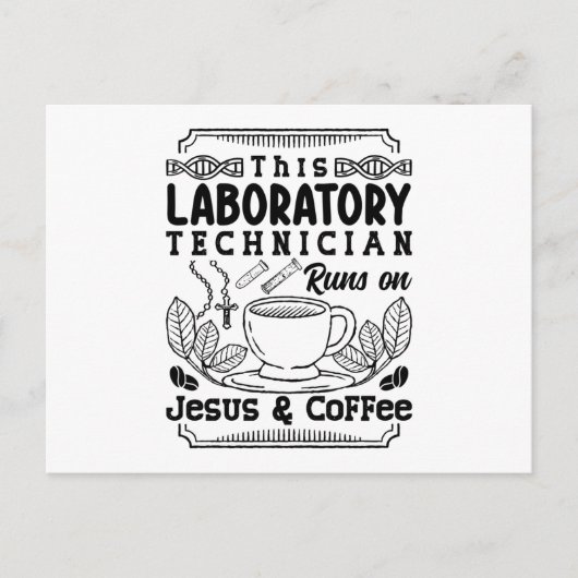 Laboratoriumtechnicus Chemist Lab Tech Briefkaart (Voorkant)