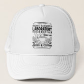 Laboratoriumtechnicus Chemist Lab Tech Trucker Pet (Voorkant)