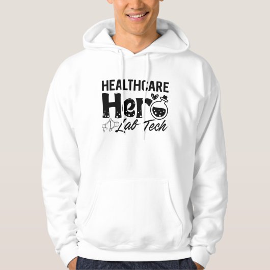 Laboratoriumtechnicus Gezondheidszorg Hero Lab Tec Hoodie (Voorkant)