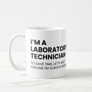 Laboratoriumtechnicus Grappige Wetenschapper Zegt Koffiemok