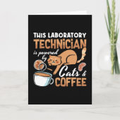 Laboratoriumtechnicus Katten Coffee Science Lab Te Kaart (Voorkant)