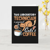 Laboratoriumtechnicus Katten Coffee Science Lab Te Kaart (Gele Bloem)