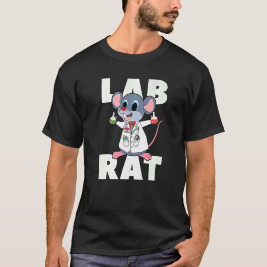 Laboratoriumtechnicus Laboratorium Lab Rat Medical T-shirt (Voorkant)