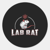 Laboratoriumtechnicus Ronde Sticker (Voorkant)