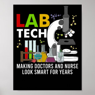 Laboratoriumtechnicus van het laboratorium van het poster
