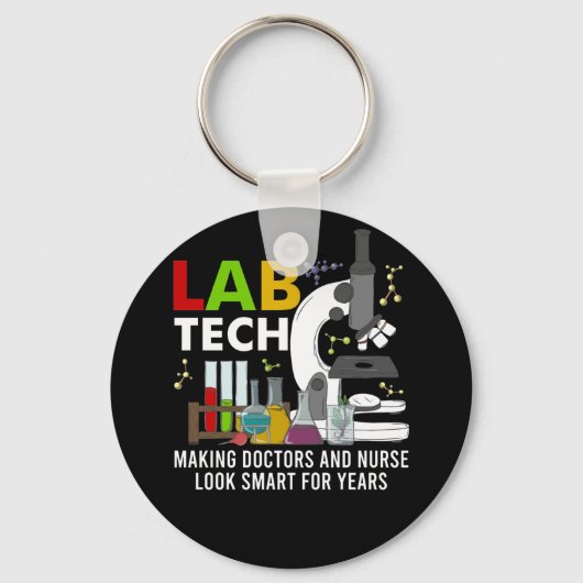 Laboratoriumtechnicus van het laboratorium van het sleutelhanger (Voorkant)