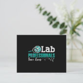 Laboratoriumtechnicus van Lab Professionals redden Briefkaart (Staand voorkant)
