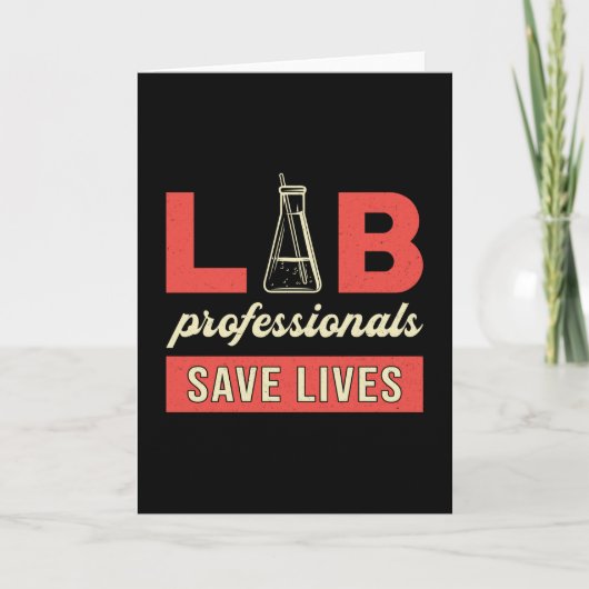 Laboratoriumtechnicus van Lab Professionals redden Kaart (Voorkant)