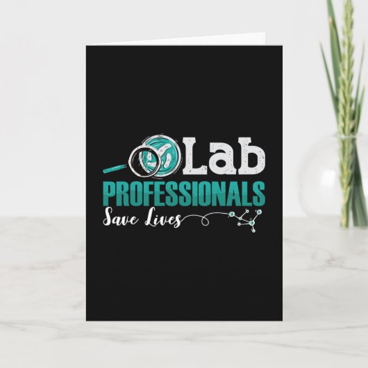 Laboratoriumtechnicus van Lab Professionals redden Kaart (Voorkant)