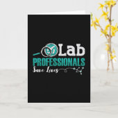 Laboratoriumtechnicus van Lab Professionals redden Kaart (Gele Bloem)