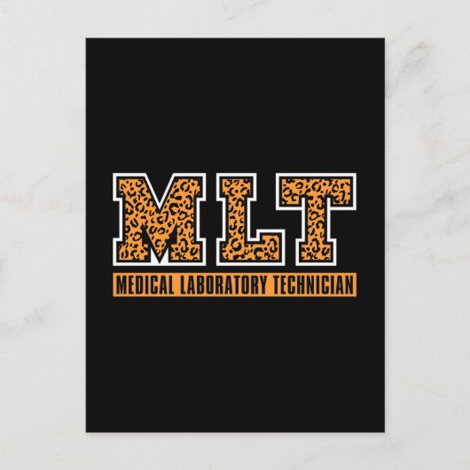 Laboratoriumtechnicus van Lab Tech MLT Feestdagenkaart (Voorkant)