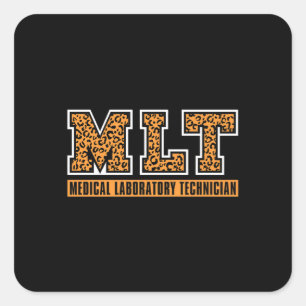 Laboratoriumtechnicus van Lab Tech MLT Vierkante Sticker