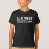 Laboratoriumtechnicus van Lab Tech T-shirt (Voorkant)